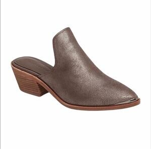 Mercer Edit "Lay It On Me" Bronze Pointed Toe Mules